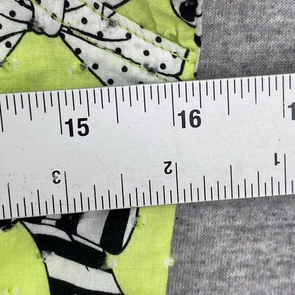 Heart Soul Scrub Top Womens Extra Small Green Bows Short Sleeve Nurse Uniforms - Picture 10 of 11